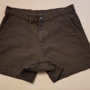Patagonia Womens Shorts Organic Cotton rn#51884 Worn Wear Sz 34 Grey